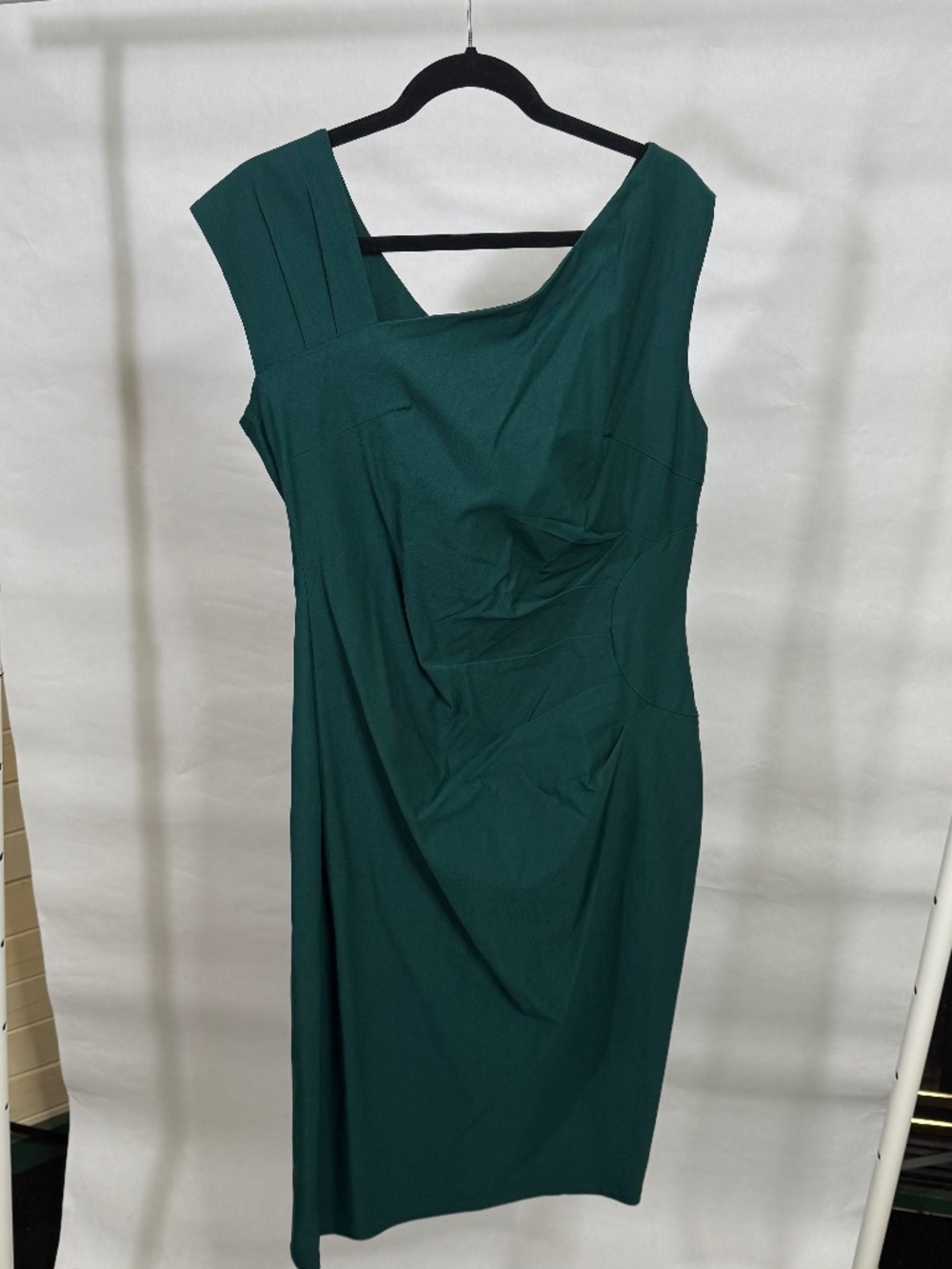 Emerald Green stretchy body con dress - 3X